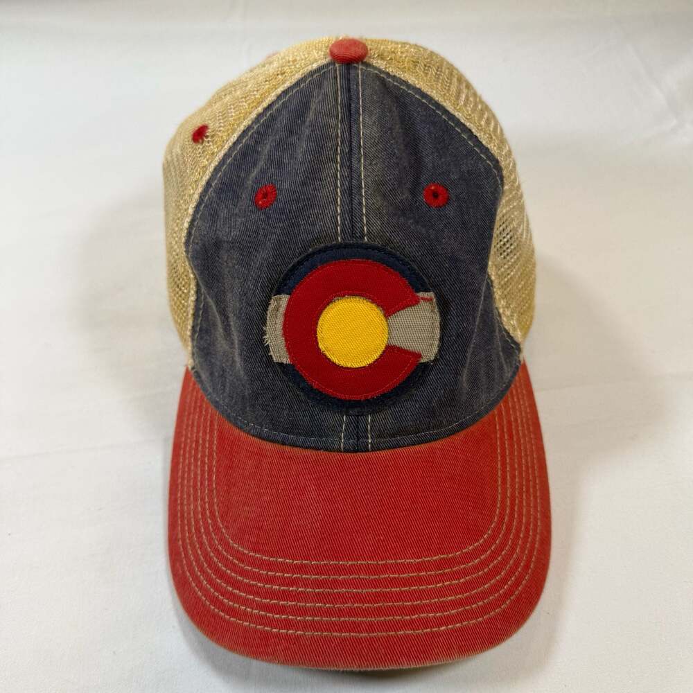 Legacy Colorado State Flag Distressed Trucker Hat Snapback